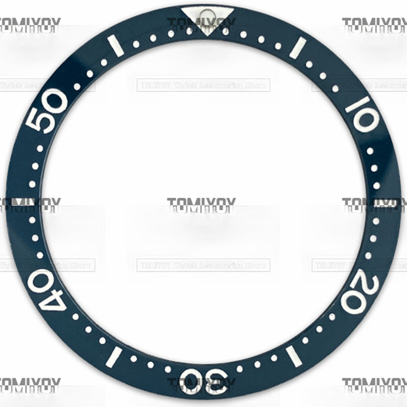 39.3MM Ceramics Flat Watch Bezel Insert Fit For S-K-X Mechanical Wristwatch