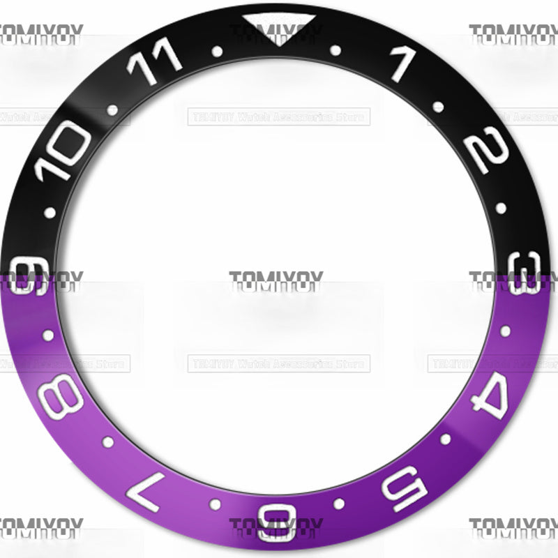 38MM Aluminum Sloped Watch Bezel Insert Fit For S-K-X 007 005 Mechanical Wristwatch