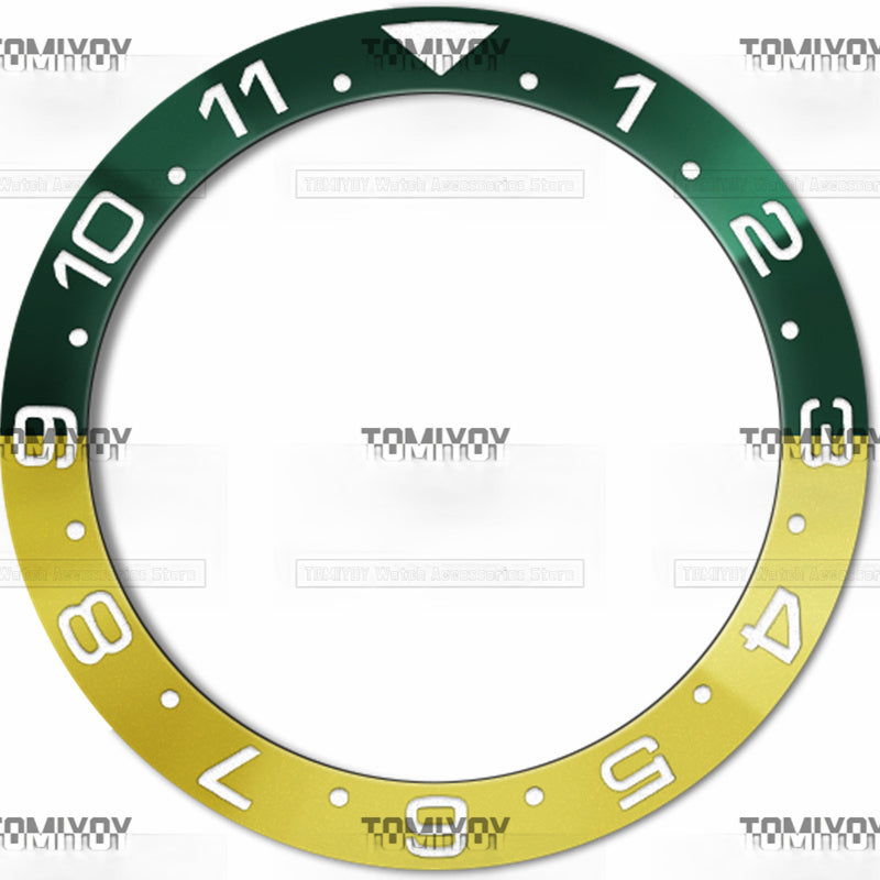 38MM Aluminum Sloped Watch Bezel Insert Fit For S-K-X 007 005 Mechanical Wristwatch
