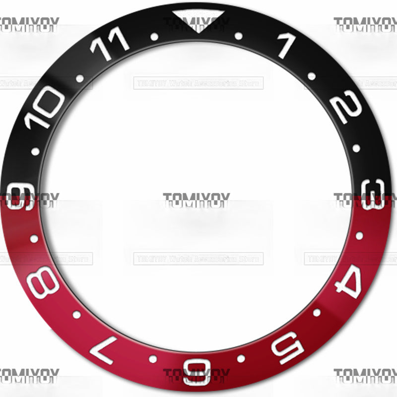 38MM Aluminum Sloped Watch Bezel Insert Fit For S-K-X 007 005 Mechanical Wristwatch