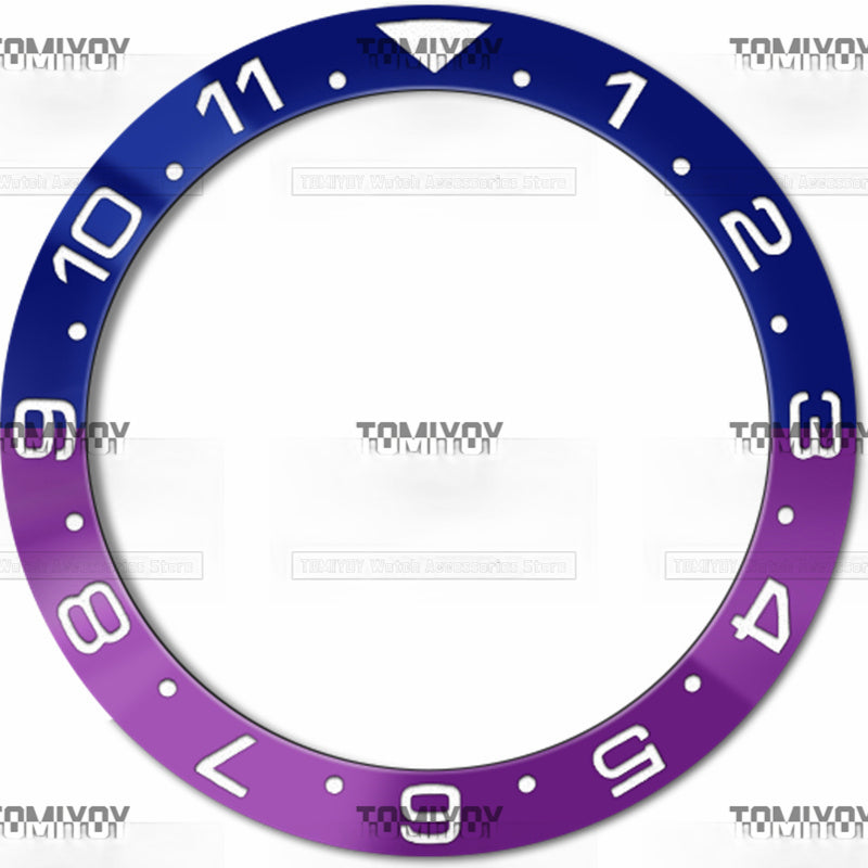 38MM Aluminum Sloped Watch Bezel Insert Fit For S-K-X 007 005 Mechanical Wristwatch