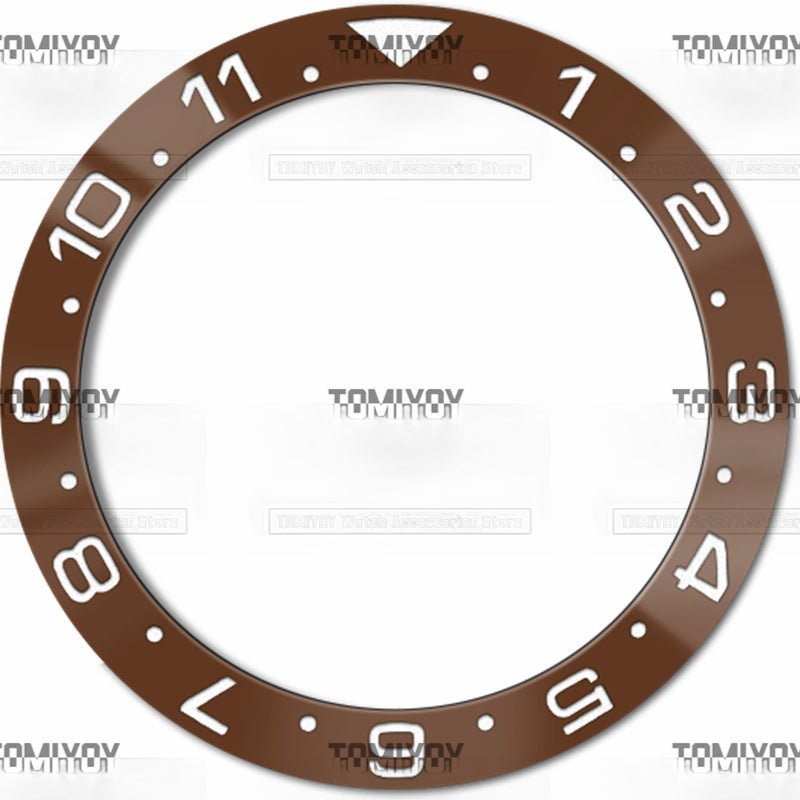 38MM Electroplated Ceramic Slope Watch Bezel Insert Fit For S-K-X Mechanical Wristwatch