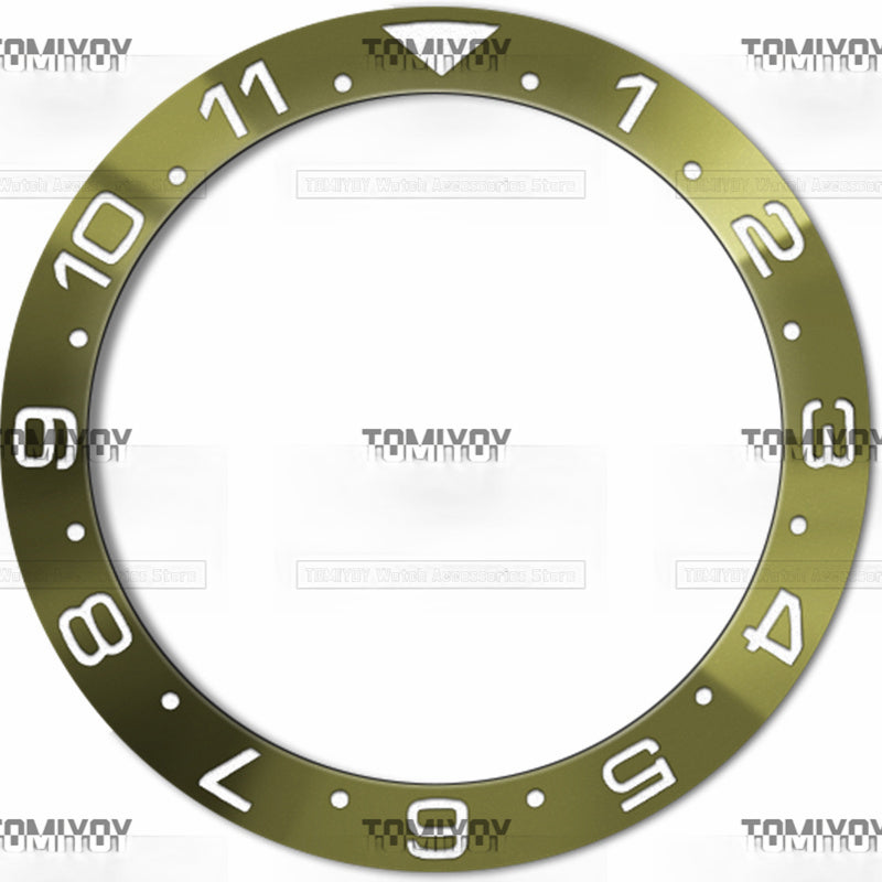 38MM Electroplated Ceramic Slope Watch Bezel Insert Fit For S-K-X Mechanical Wristwatch