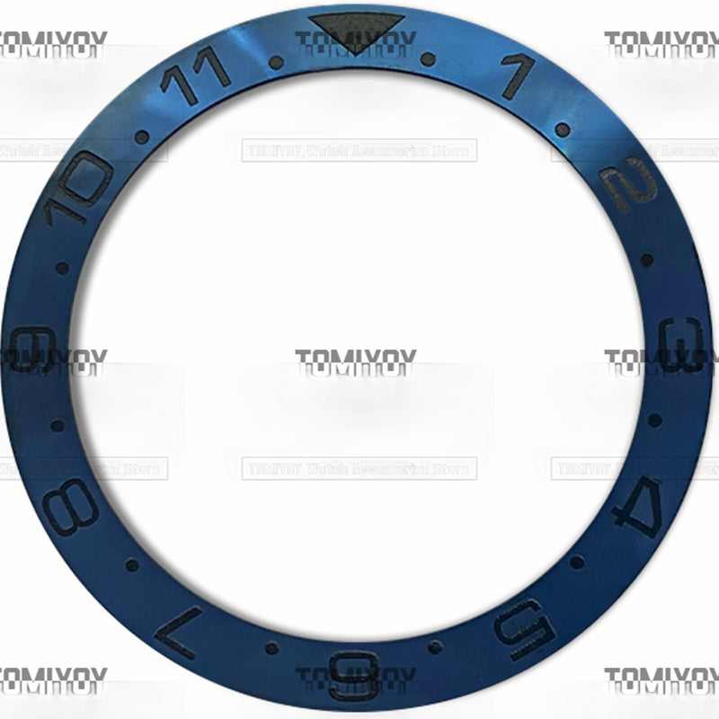 38MM Electroplated Ceramic Slope Watch Bezel Insert Fit For S-K-X Mechanical Wristwatch