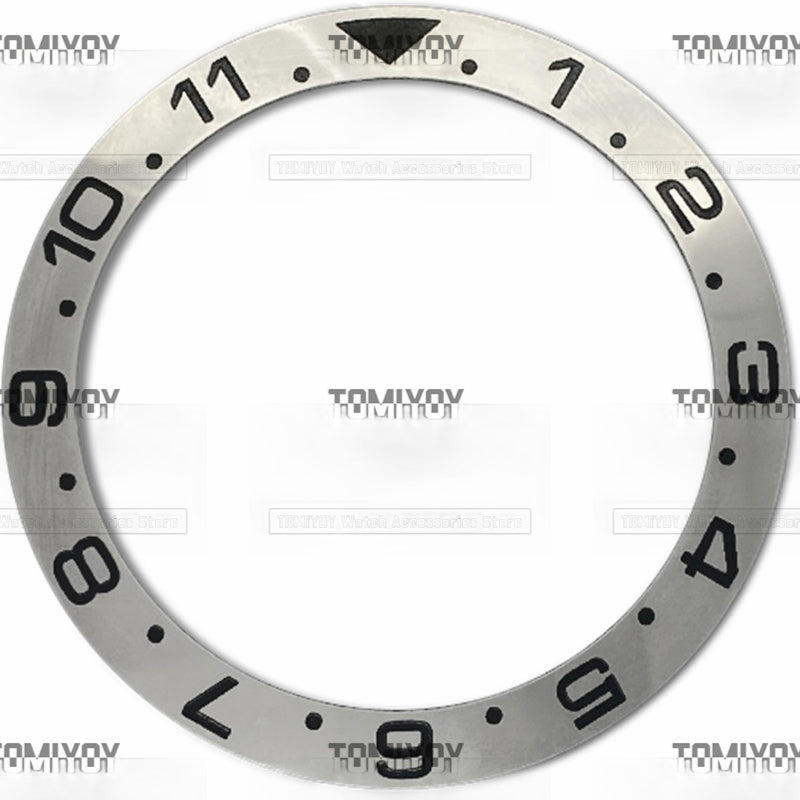 38MM Electroplated Ceramic Slope Watch Bezel Insert Fit For S-K-X Mechanical Wristwatch