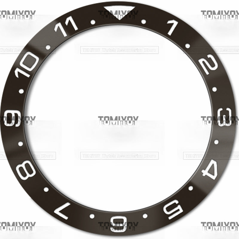38MM Electroplated Ceramic Slope Watch Bezel Insert Fit For S-K-X Mechanical Wristwatch