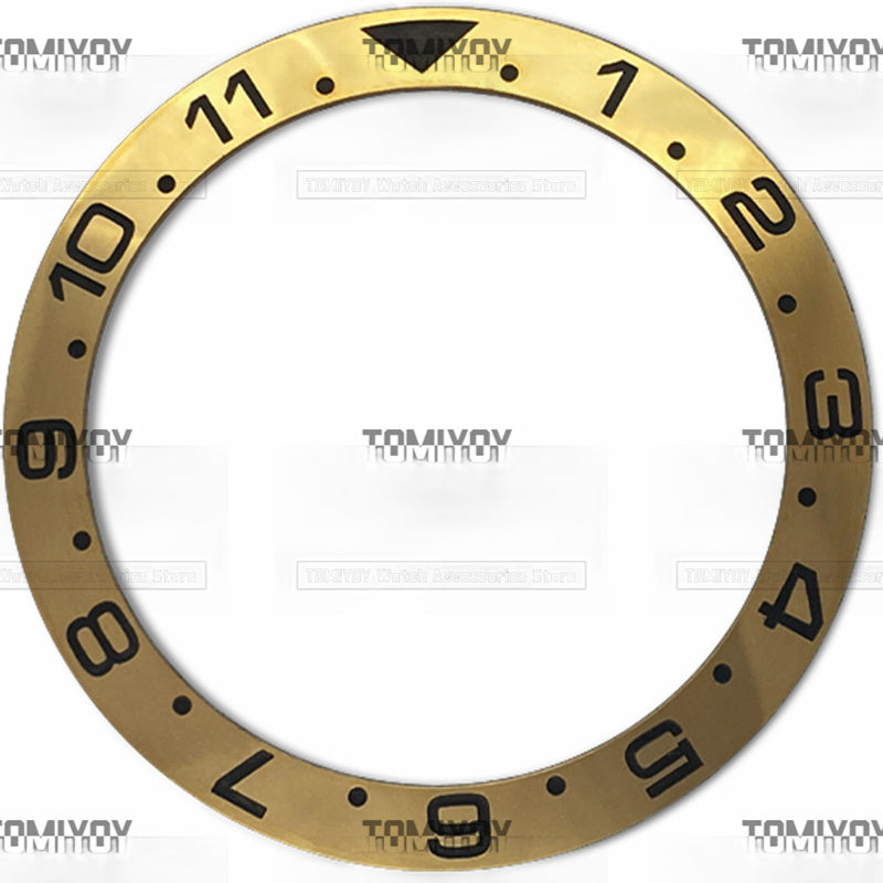 38MM Electroplated Ceramic Slope Watch Bezel Insert Fit For S-K-X Mechanical Wristwatch