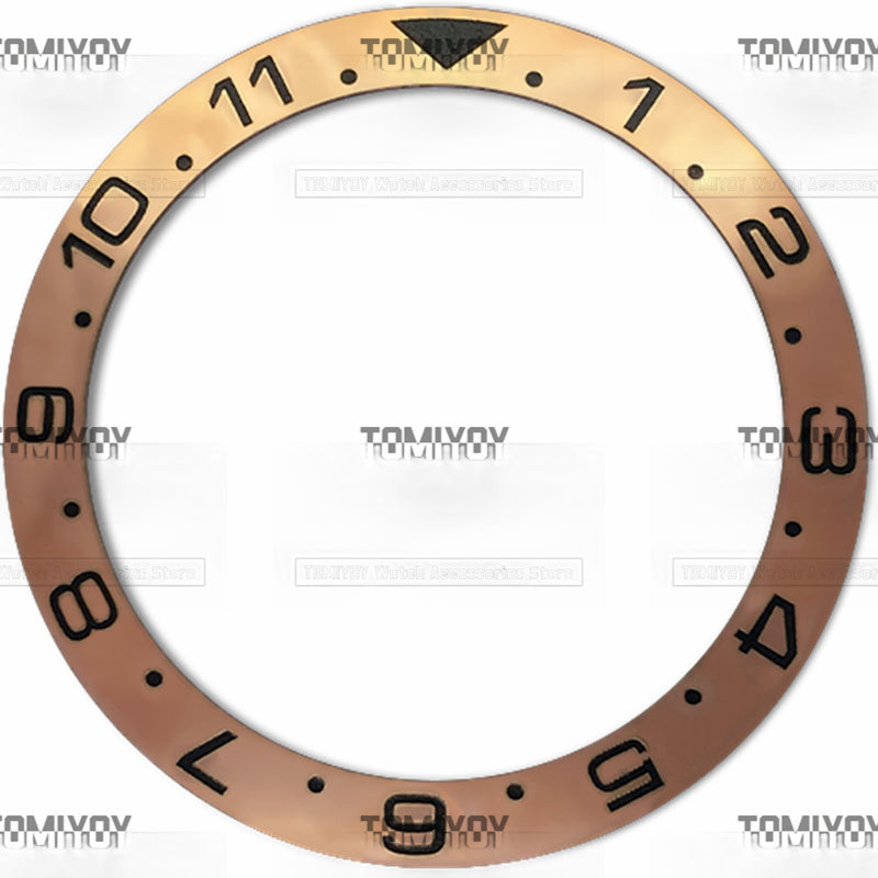 38MM Electroplated Ceramic Slope Watch Bezel Insert Fit For S-K-X Mechanical Wristwatch