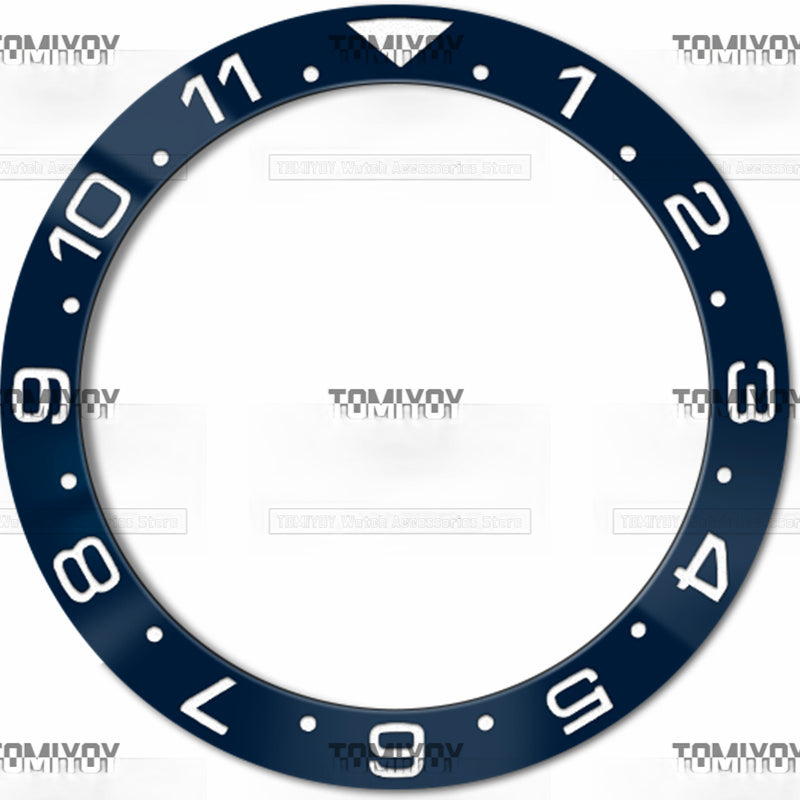 38MM Electroplated Ceramic Slope Watch Bezel Insert Fit For S-K-X Mechanical Wristwatch