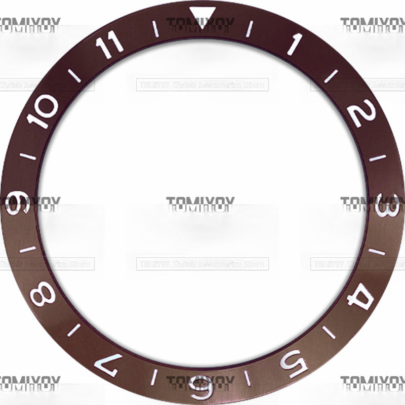 38MM Purple Blue Black Brown Aluminium Sloped Watch Bezel Insert Fit For S-K-X 007 005 Mechanical Wristwatch