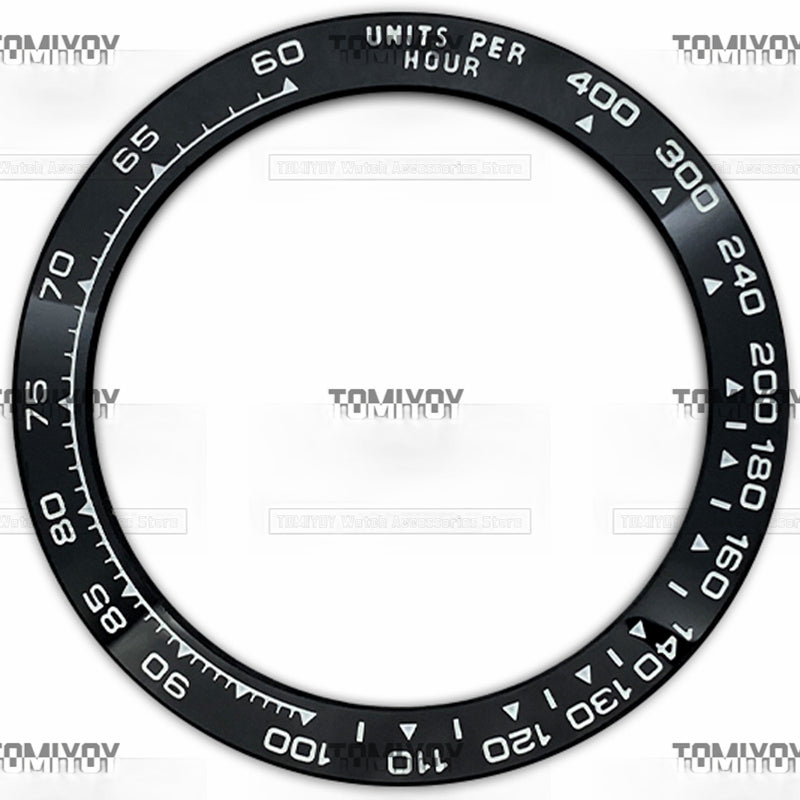 39.3MM Black Blue Green White Ceramics Flat Watch Bezel Insert Fit For R-L-X DTN Mechanical Wristwatch