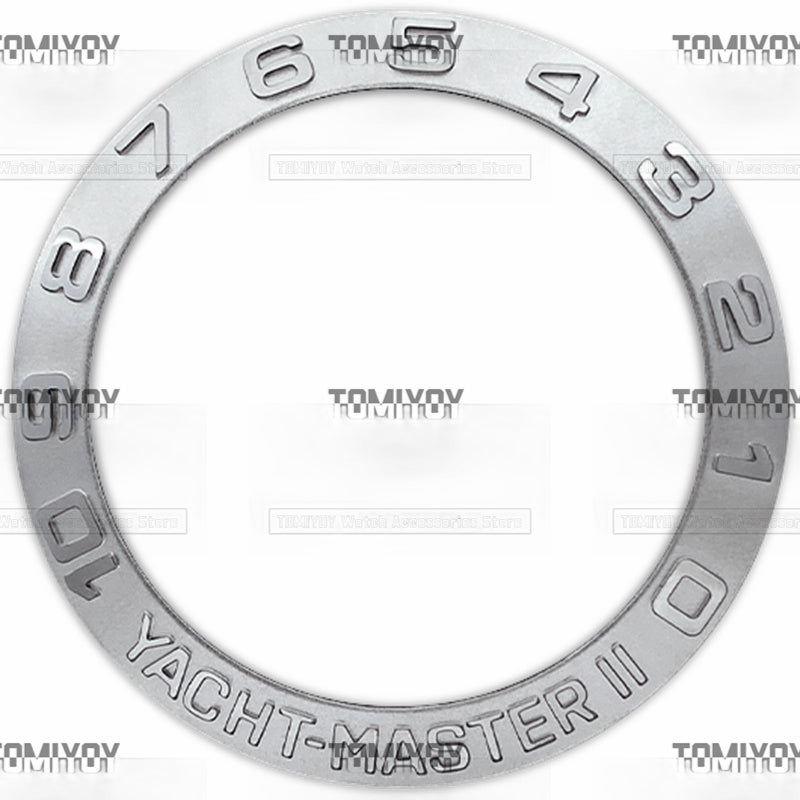 42MM Sliver Stainless Steel Sloped Watch Bezel Insert Fit For R-L-X Mechanical Wristwatch