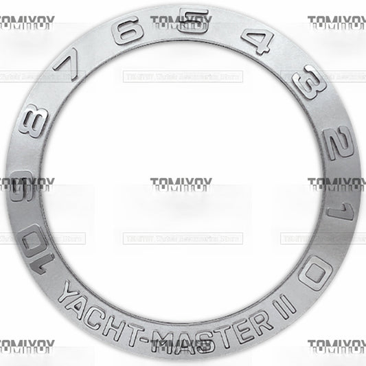 42MM Sliver Stainless Steel Sloped Watch Bezel Insert Fit For R-L-X Mechanical Wristwatch