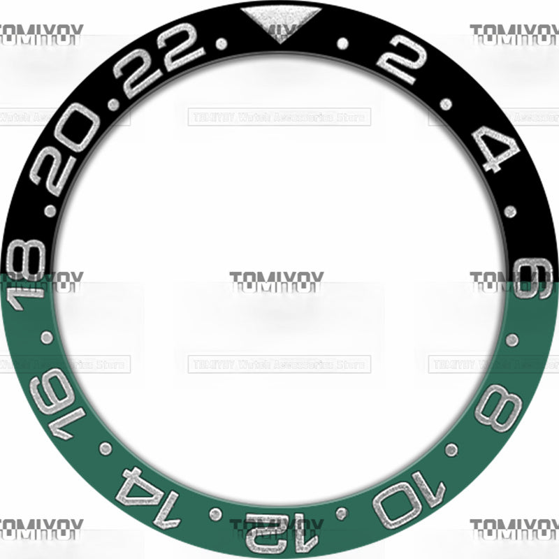 38MM Ceramic Sloped Watch Bezel Insert Fit For R-L-X Mechanical Wristwatch