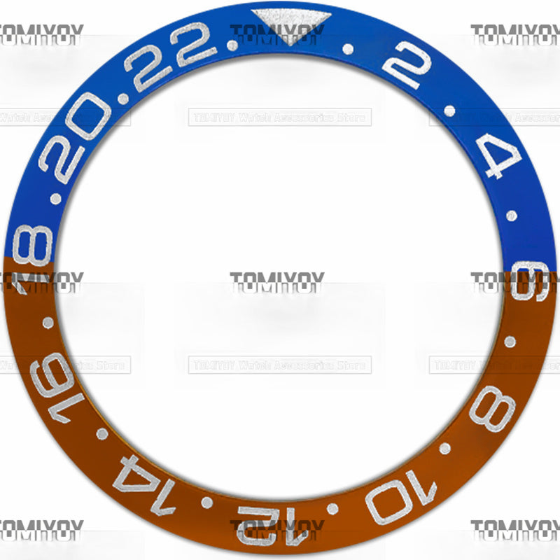 38MM Ceramic Sloped Watch Bezel Insert Fit For R-L-X Mechanical Wristwatch