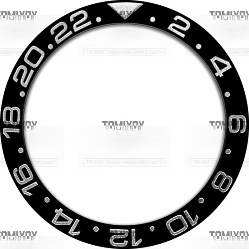 38MM Ceramic Sloped Watch Bezel Insert Fit For R-L-X Mechanical Wristwatch