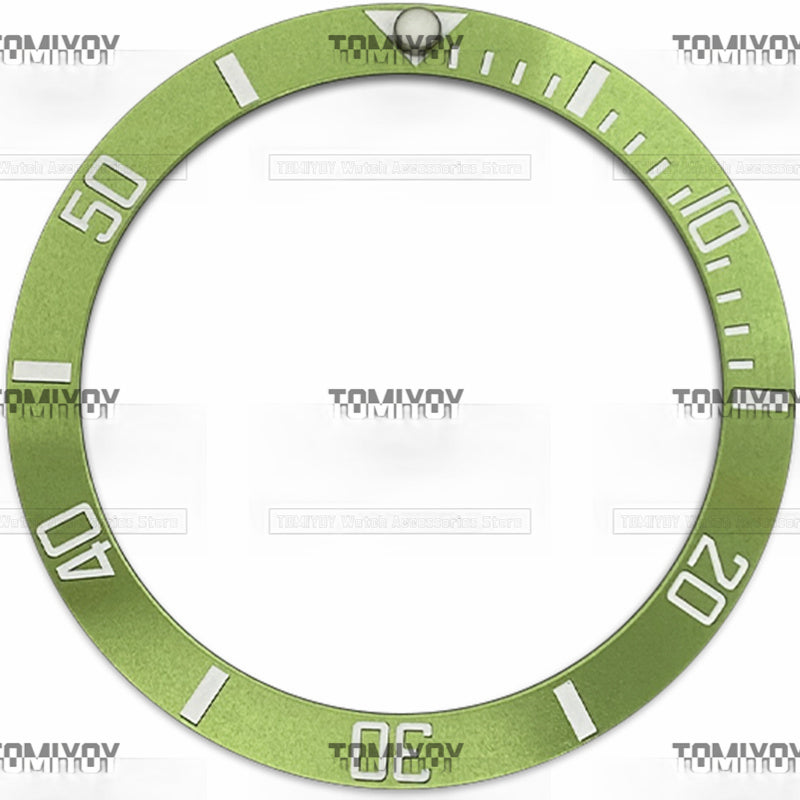 38MM Orange Pink Purple Green Aluminum Sloped Watch Bezel Insert Fit For R-L-X SUB Mechanical Wristwatch