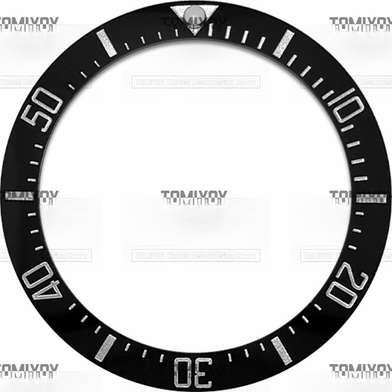 38MM Ceramic Sloped Watch Bezel Insert Fit For R-L-X Mechanical Wristwatch