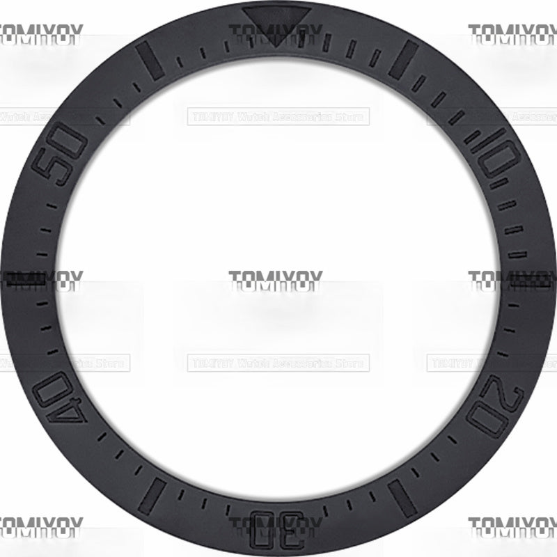 40MM Black Ceramics Sloped Watch Bezel Insert Fit For R-L-X SEA Mechanical Wristwatch