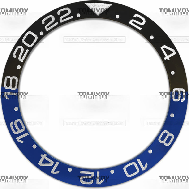 38MM Ceramic Sloped Watch Bezel Insert Fit For R-L-X Mechanical Wristwatch