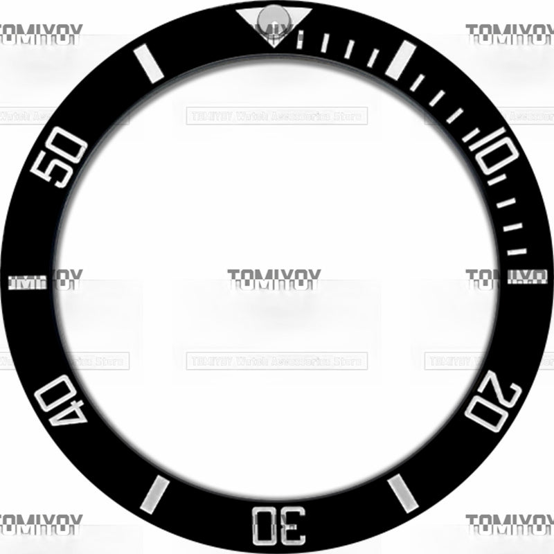 40MM Blue Black Green Ceramic Sloped Watch Bezel Insert Fit For R-L-X SUB Mechanical Wristwatch