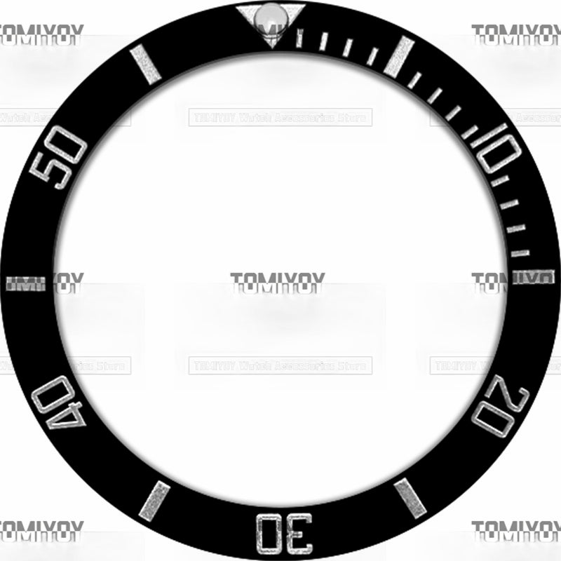 38MM Ceramic Sloped Watch Bezel Insert Fit For R-L-X Mechanical Wristwatch