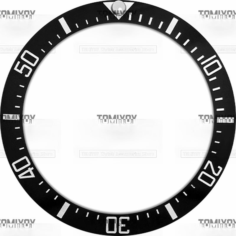 38MM Black Blue Green Ceramic Sloped Watch Bezel Insert Fit For R-L-X SUB SEA Mechanical Wristwatch