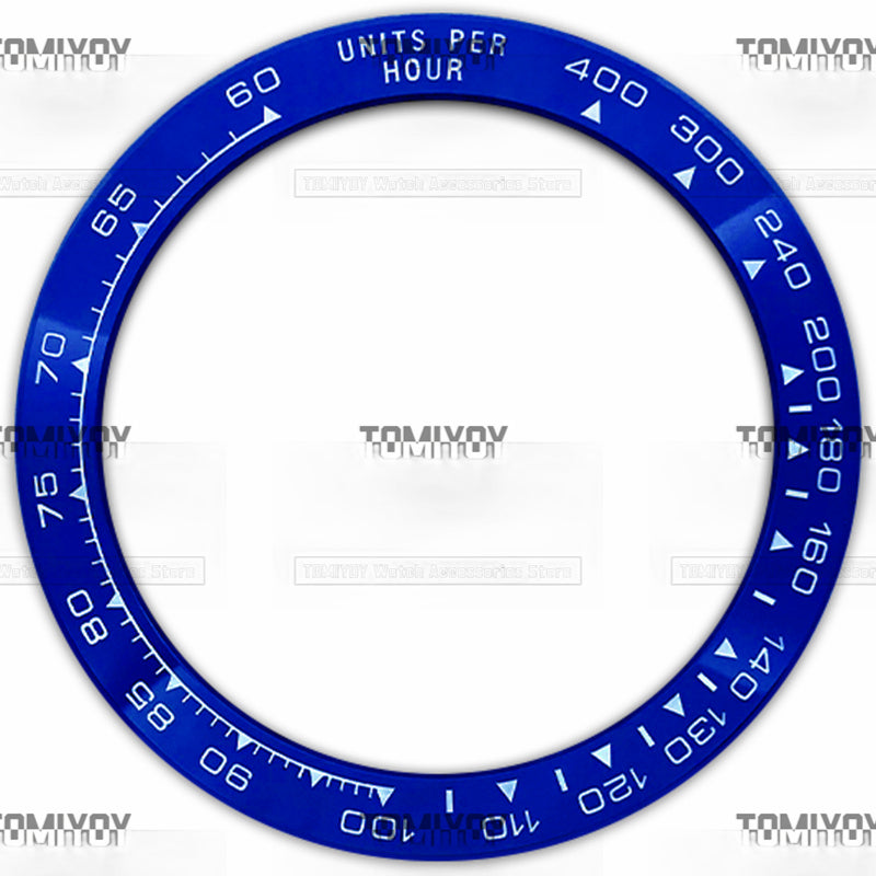 39.3MM Black Blue Green White Ceramics Flat Watch Bezel Insert Fit For R-L-X DTN Mechanical Wristwatch