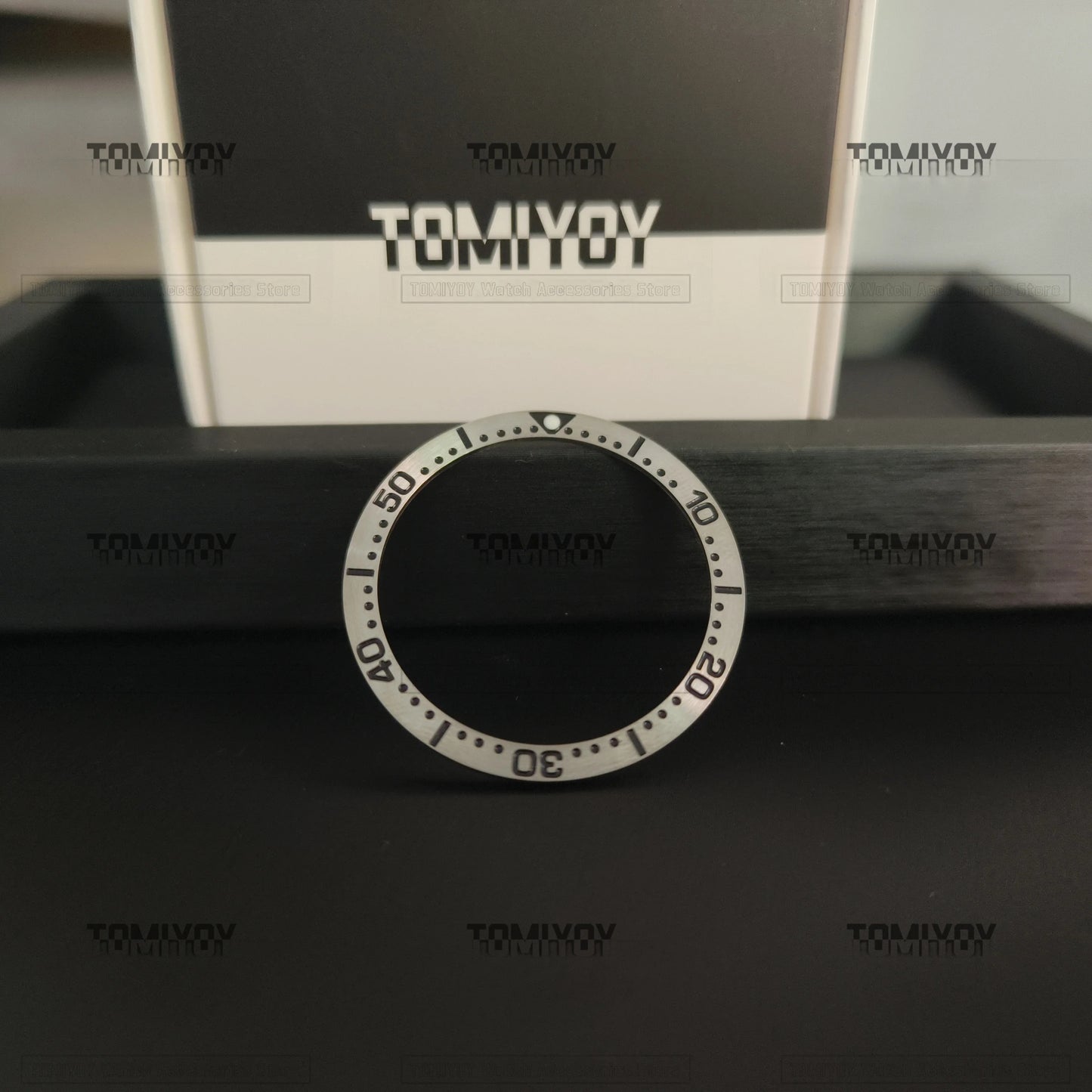 Mod Green Luminous 38*31.5MM Polished Aluminum Brushed Stainless Steel Bezel Insert Fit For S-K-X007 S-K-X009 SRPD Mechanical Watch