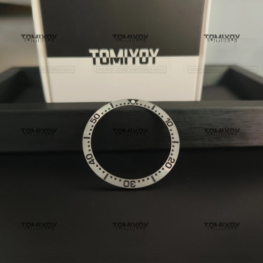 Mod Green Luminous 38*31.5MM Polished Aluminum Brushed Stainless Steel Bezel Insert Fit For S-K-X007 S-K-X009 SRPD Mechanical Watch