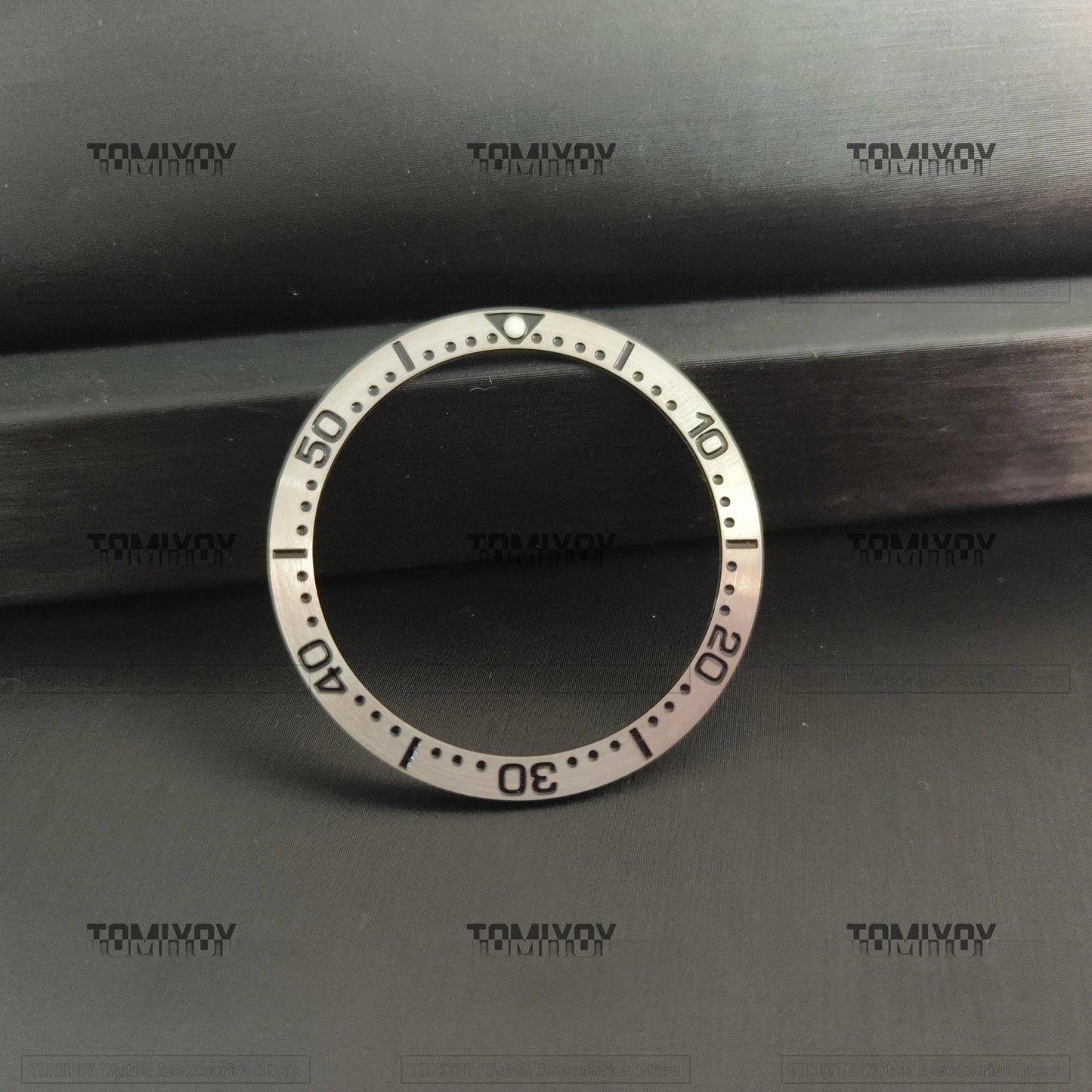 Mod Green Luminous 38*31.5MM Polished Aluminum Brushed Stainless Steel Bezel Insert Fit For S-K-X007 S-K-X009 SRPD Mechanical Watch