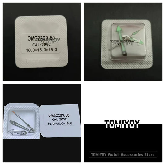 Silver With Green Luminous Watch Hands Fit For O-M-G Haima Series 2892 Movement 2209.5 Series