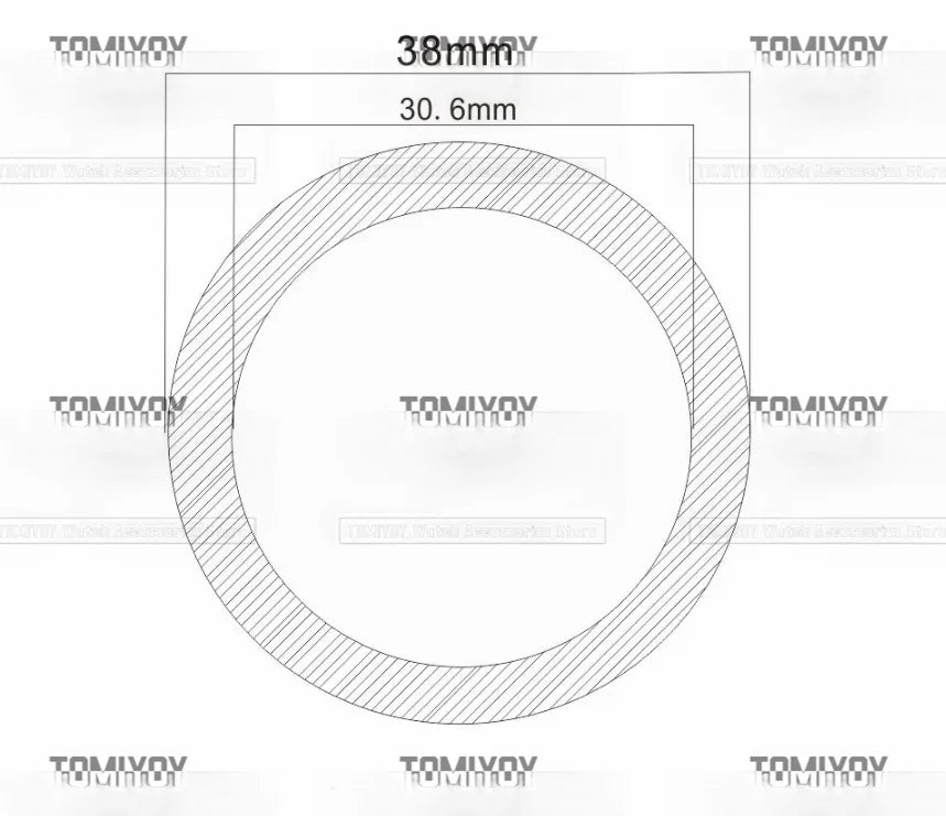 Red 38MM Aluminum Bezel insert Fit For R-L-X 8215 8200 Watch Case