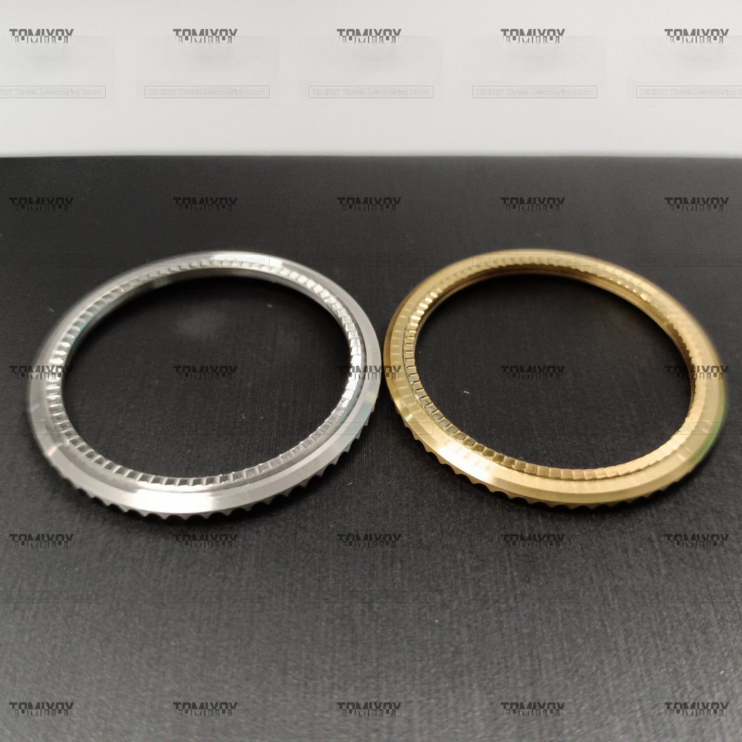 40.7MM Silver Gold Stainless Steel Unidirectional Rotating Circle Bezel Fit For R-L-X 40mm Case SUB 116610 116613 Watch Accessories