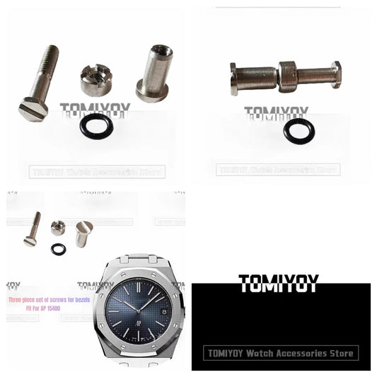 A Set AP15400 Front Cover Bottom Cover Screw Four Fork Screw Accessories Fit For A-P Royal Oak 15400 41MM Original Watch