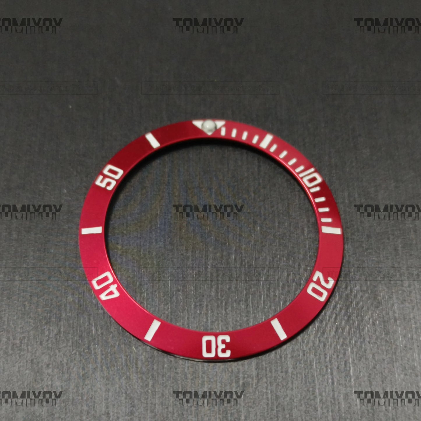 Red 38MM Aluminum Bezel insert Fit For R-L-X 8215 8200 Watch Case