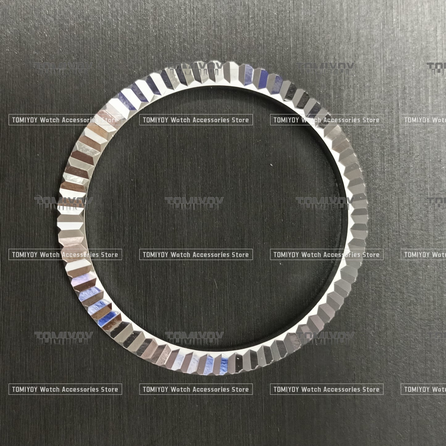 Silver Gold Stainless Steel Plating Fluted Bezel Fit For R-L-X D-JUST Watch Case