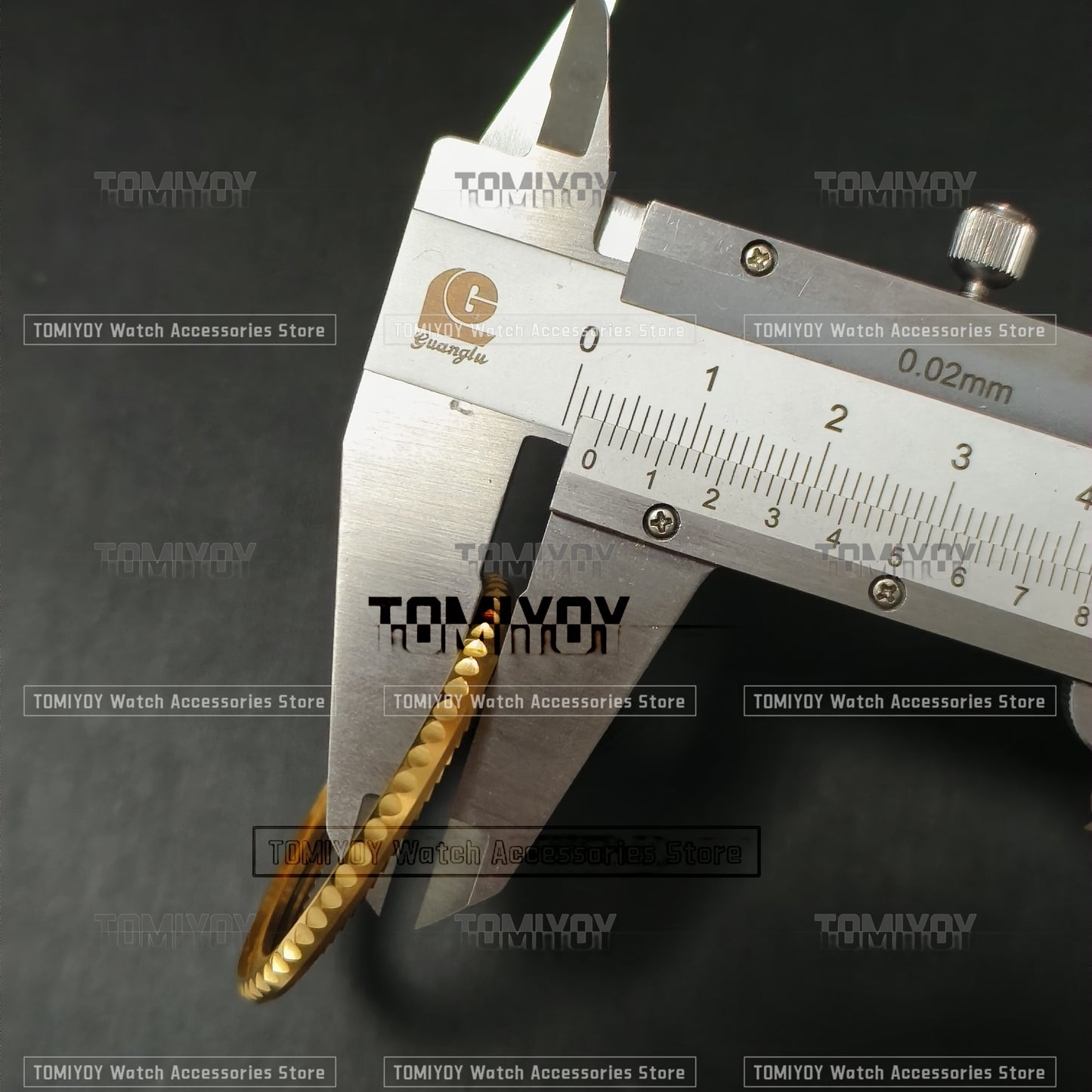 40.6MM Gold Stainless Steel With Cilck Springs Bezel Fit For R-L-X 40mm Case SUB men's Watch