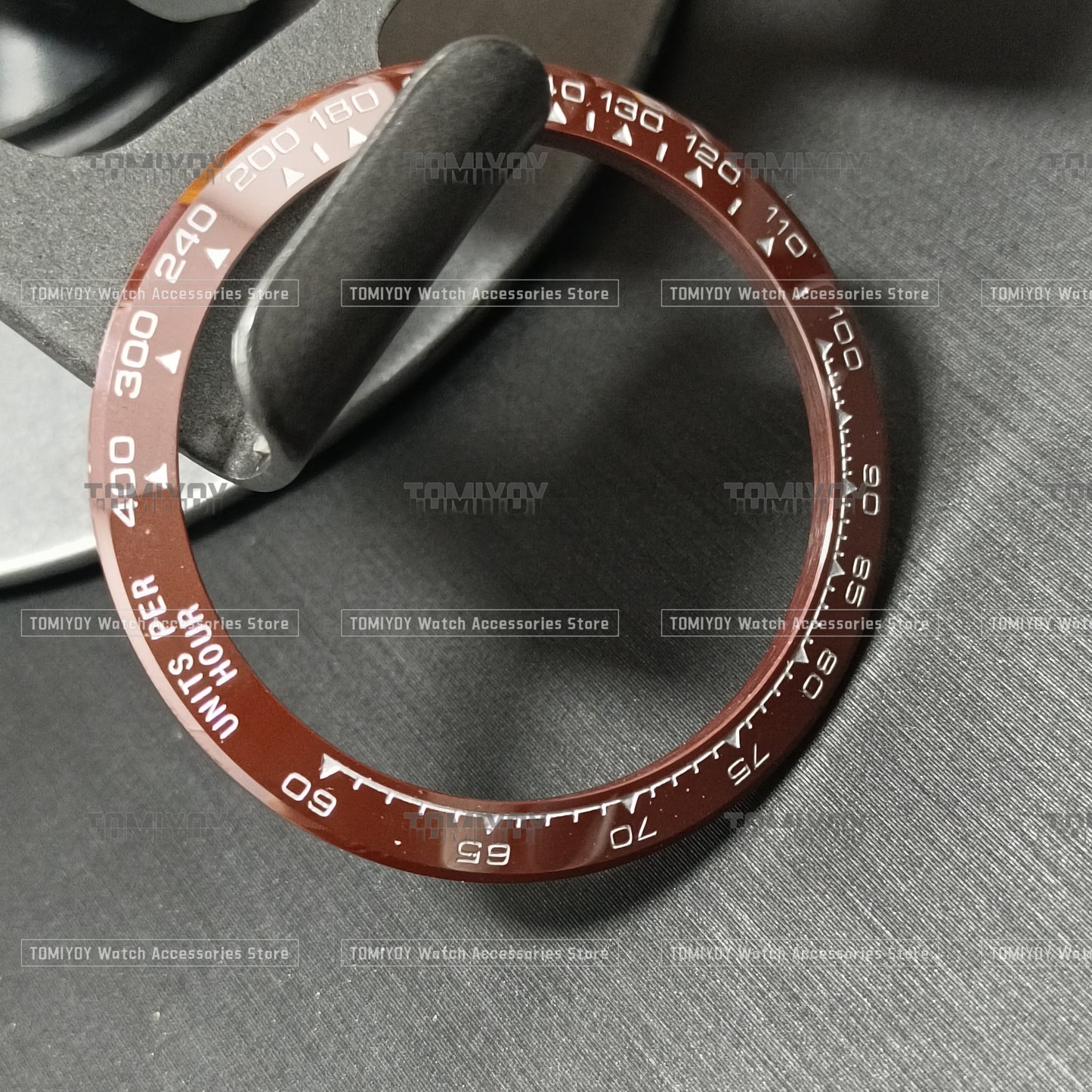 39.3*31.3MM Silver Black Brown stainless steel/ceramic Bezel insert Fit for R-LX D-T-N watch